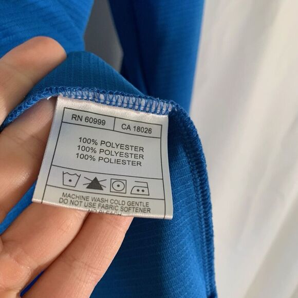 Kansas Jayhawks Sweater Mens Medium Blue 1/2 Zip Long Sleeve Pullover Turtleneck - Picture 5 of 7